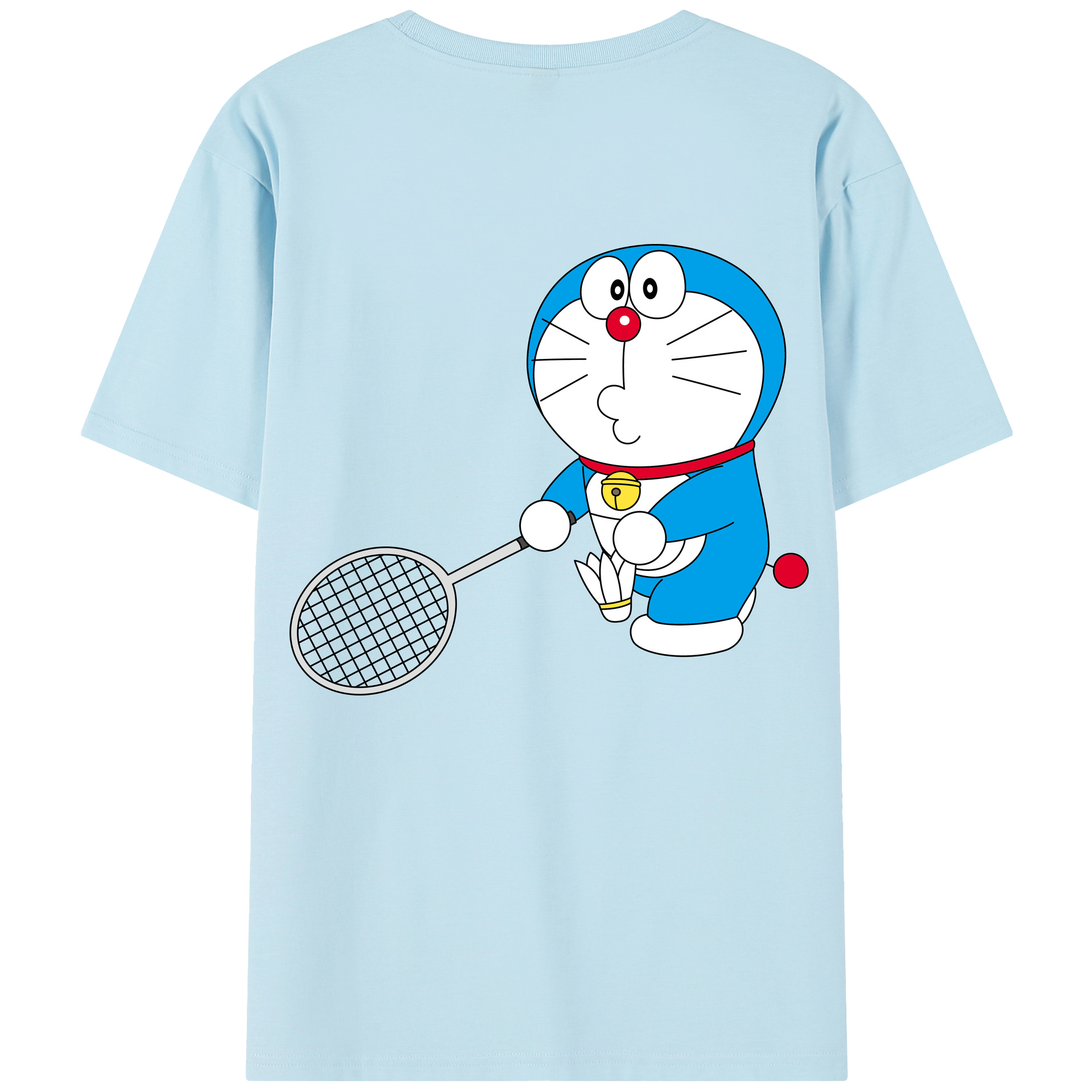 （画像用） ドラえもん Doraemon 綿100％半袖Tシャツ（背面プリント）